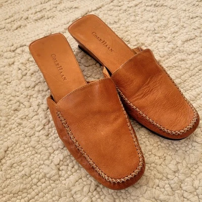 Brown Leather Mules Cole Haan Sz. 9 - Image 1 of 4