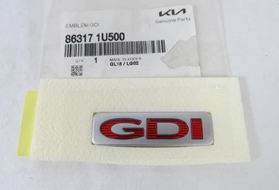 Kia Sorento GDI 2014-2015 emblema puerta levadiza trasera insignia roja símbolo logotipo genuino OEM Foto 1 de 3