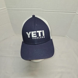 YETI Coolers Hat Navy Blue White Adjustable Snap Nwot See Pics - Picture 1 of 7