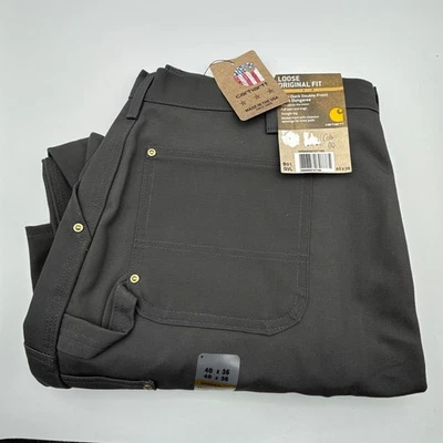 Carhartt Firm Duck Double Knee Work Dungaree Pants Mens 40X36 B01 GVL NWT NOS - Image 1 of 4