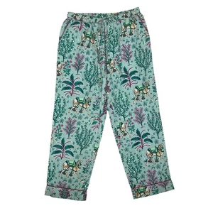Print Fresh Pajama Pants Camel's Courtyard Green Women's Small NEW WITH TAGS - Picture 1 of 13