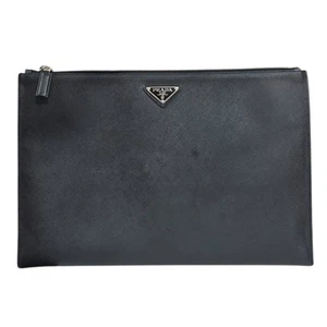 PRADA Clutch Tasche 2NG001 Leder Safiano gebraucht - Bild 1 von 10