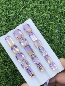 99.05 Carats Custom Fancy Cut Bolivian Ametrine lot, Mix Cut, Loose Ametrine - Picture 1 of 6