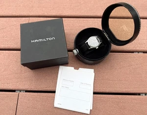 HAMILTON KHAKI FIELD MECHANICAL 38M 000095 Black Dial Watch Mens Watch - Picture 1 of 8
