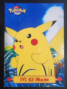 TV2 #25 Pikachu 1999 Pokémon Black Label Topps Serie 1 Karte - LP+ - Bild 1 von 14