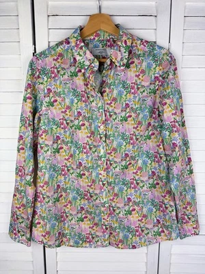 Sportscraft Liberty Floral Shirt Blouse Top Sz 10 As New Worn Once - image 1 of 4