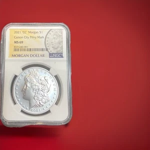 2021-CC Privy Morgan Silver Dollar MS69 NGC - Picture 1 of 6
