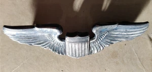 Pilot Wings WW2 Sterling Silver Badge 3" USAAF B17 B24 P51 P47 P38 - Bild 1 von 2