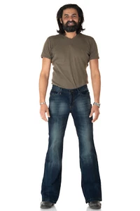Jeans uomo bootcut Comycom "STAR CUT BURN" - Foto 1 di 9
