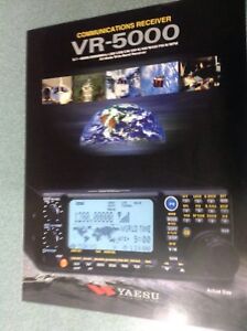 Yaesu VR5000  GENUINE LEAFLET ONLY) 2pages printed both sides