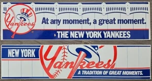 Vintage NY Yankees vintage bumper stickers - Set of 2 - Picture 1 of 2