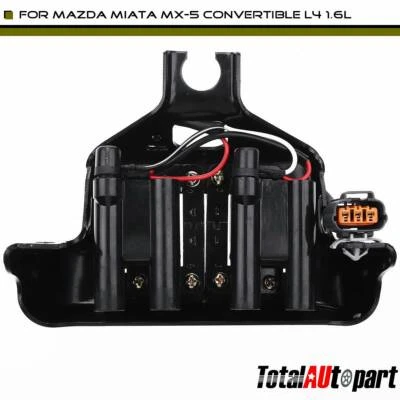 Катушка зажигания с 3 контактами для Mazda Miata 1990 1991 1992 1993 L4 1,6 л кабриолет  - Изображение 1 из 4