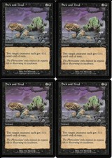 MTG: SICK AND TIRED Urza's Legacy COMMON; played, Excellent condition x4