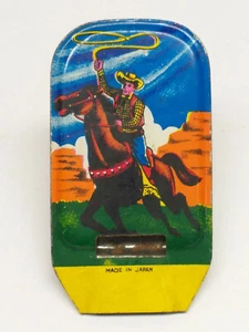 Antikes METALL BLECH LITHO SPIELZEUG COWBOY KIND PFEIFE Made in Japan - Bild 1 von 6