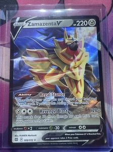 Pokémon TCG Schwert & Schild: Brilliant Stars Zamazenta V 105/172 Ultra Rare NM - Bild 1 von 2