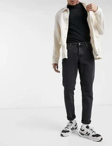 Asos Design Herren schmale Jeans Hose Bio Baumwolle slim fit schwarz W32 L32 - Bild 1 von 2