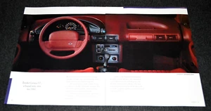 1991 CHEVY CORSICA LT DASH VIEW ORIGINAL DEALER SALES BINDER INSERT PRINT AD 91 - Picture 1 of 2