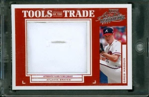 2004 Absolute Memorabilia Greg Maddux Tools Trade Jumbo Jersey Button Hole #1 /5 - Picture 1 of 2