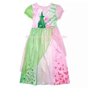 Wicked Girls Nightgown Pajamas Size 4 6 8 Glinda Elphaba Pink Green Sleep Shirt - Picture 1 of 5