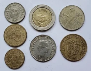 Kolumbien (7) Münzlot 5, 10, 20, 50, 100, 200 & 500 Pesos 911 - Bild 1 von 2