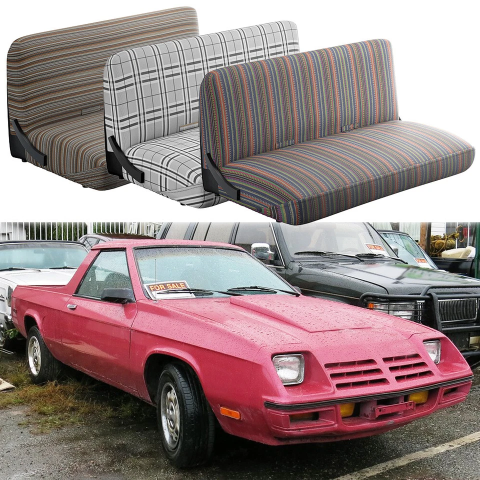 Cubierta de asiento delantero de banco de auto de tamaño completo manta de sillín transpirable para Dodge Rampage Foto 1 de 4