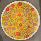 Groovy,  colorful 60s mod flower power round turntable Lazy Susan