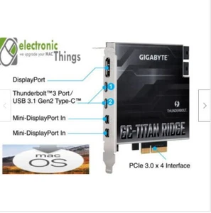 Thunderbolt3 for Mac Pro 3.1 ,4.1 ,5.1 et Hackintosh,TITAN RIDGE plug and play - Photo 1/2