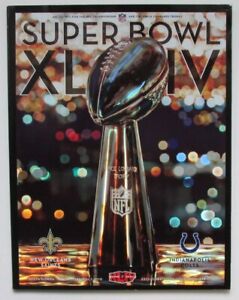 2010 Super Bowl XLIV Hologram Game Program Saints vs. Colts 167865