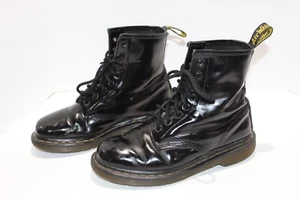 Doc Martens 1460 Damen Stiefel Glattleder Größe 7 Schwarz Combat Schnürer 11821 - Bild 1 von 11