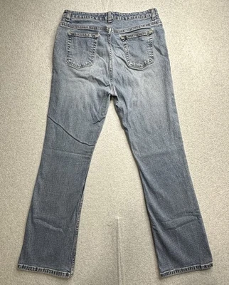 Pantalones de mezclilla elásticos acampanados azules promedio Mountain Lake para mujer clásicos Y2K 00s Foto 1 de 4