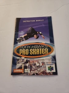 Tony Hawk's Pro Skater 1 Nintendo 64 N64 NUR Bedienungsanleitung Booklet - Bild 1 von 3