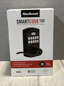 Cerradura de puerta electrónica residencial Kwikset Smart Code 917 acabado bronce veneciano - Imagen 1 de 5
