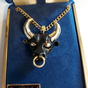 Sir Lancelot Bull Head Necklace - Picture 1 of 6