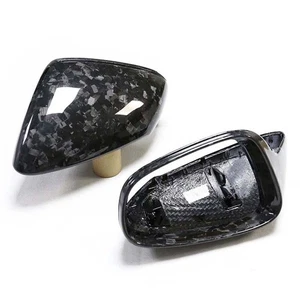 Forged Dry Carbon Fiber Side Mirror Covers Replace for Porsche Taycan 2020-2023 - Picture 1 of 3