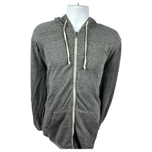 Alternative Apparel Rocky Eco Fleece Kapuzenpullover mit Reißverschluss für Herren ultraweich (öko grau) - Bild 1 von 5
