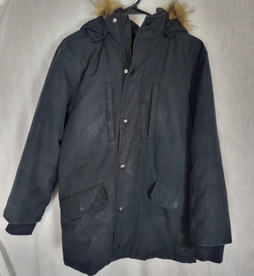 Swiss Tech Winter Coat Girls XXL (18) Faux Fur Trim Detach Hood Parka Snow Ski — 第 1/4 张图片