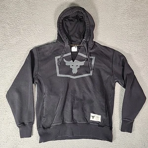 Sudadera con Capucha Under Armour Project Rock Para Hombre L Negra Entrenamiento Culturismo Ropa Activa - Imagen 1 de 9