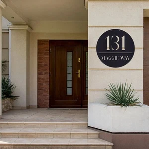 Address Sign, Number and Street - Picture 1 of 12