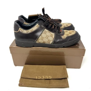 GUCCI Black Ace GG sneaker in rilievo uomo taglia 12 G - Foto 1 di 20