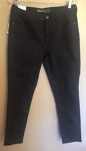 WOMEN'S SIZE 10 PARASUCO BLACK STRETCH STRAIGHT JEANS - Picture 1 of 5