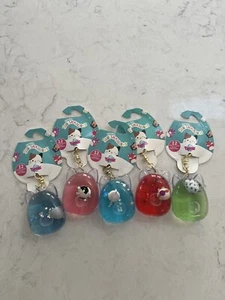 PORTACHIAVI SQUISHMALLOW TSUNAMEEZ lotto di 5, mostrato in foto NUOVO - Foto 1 di 6