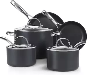 8-Piece Nonstick Hard Anodized Cookware Set, Pots and Pans Set Includes Saucepan - Picture 1 of 7