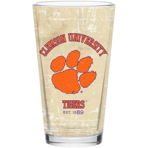 Clemson Tigers 16oz. Retro Pint Glass Cover