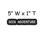 Seek Adventure Text Words Patch Custom Iron-on Embroidery Applique