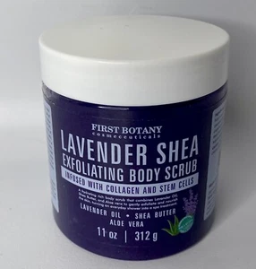 Lavender Oil Body Scrub Exfoliator with Shea Butter Collagen Wrinkles - 11 oz - Picture 1 of 1