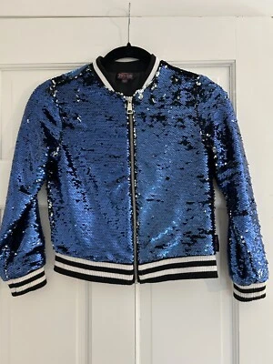JoJo’s Closet Girls Blue Sequin Jacket Nickelodeon JoJo Siwa Size 7/8 Medium - Image 1 of 4