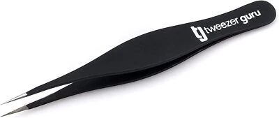 Tweezer Guru Precision Pointed Tweezers - Ingrown Hair & Splinter Removal - USA