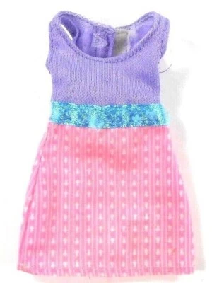Barbie Clon Simba Moda Vestido Púrpura Azul Cintura con Rayas Rosa Blanco Foto 1 de 4