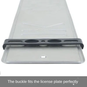 4PCS Frameless License Plate Frame Weather-Proof License Plate Bckle for Car - Picture 1 of 9