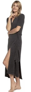 Barefoot Dreams CozyChic Ultra Lite Wrap Dress Carbon - Size Small - NWT $147 - Picture 1 of 4